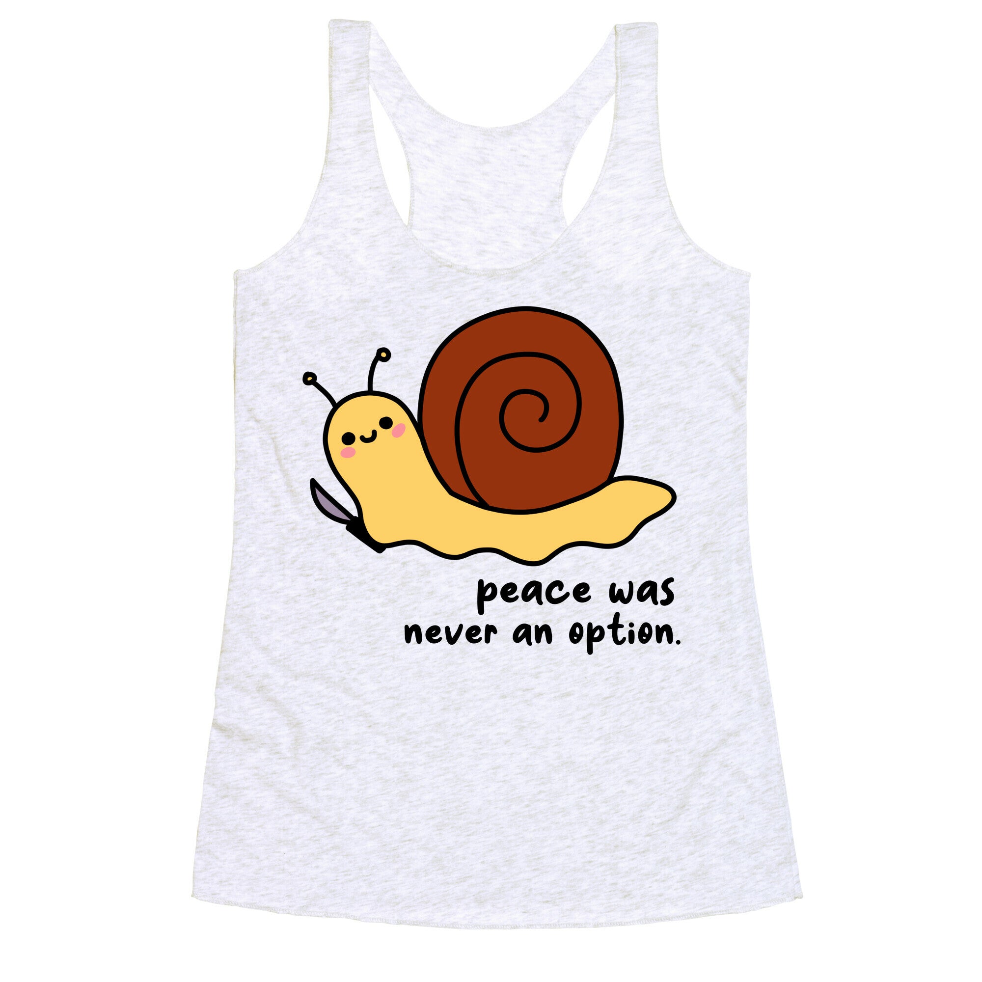 Peace Was Never An Option Racerback Tank